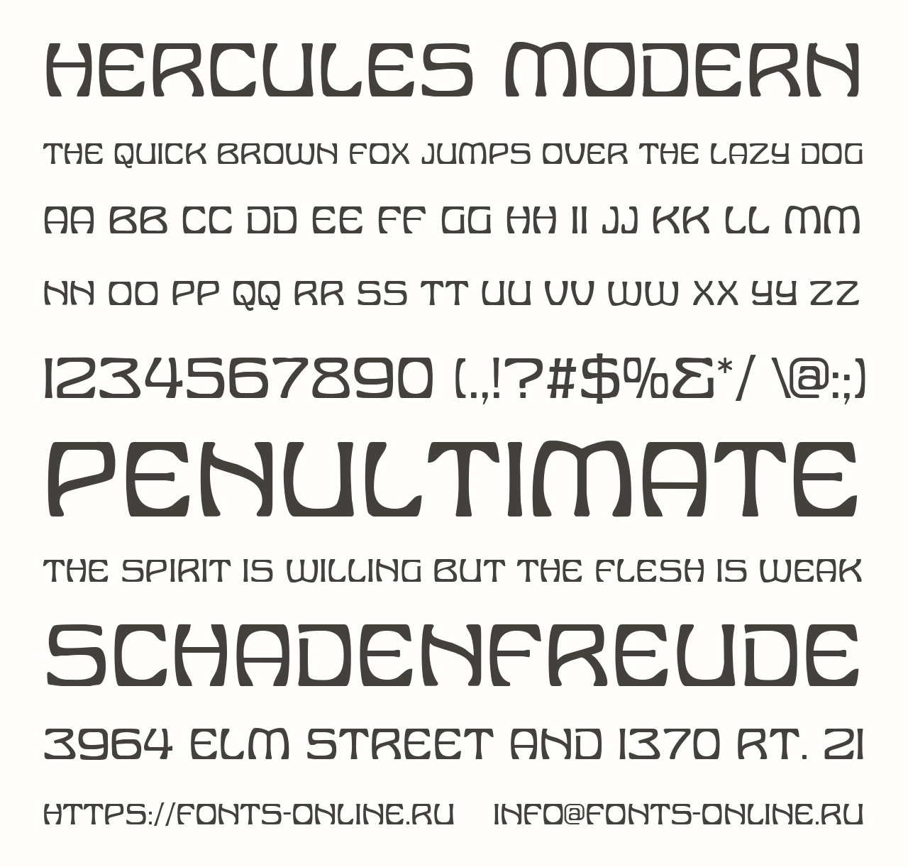 Hercules Modern Free Font Download